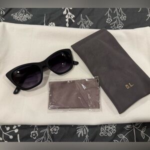 DL (Dan Levy) Black Sunglasses for Women